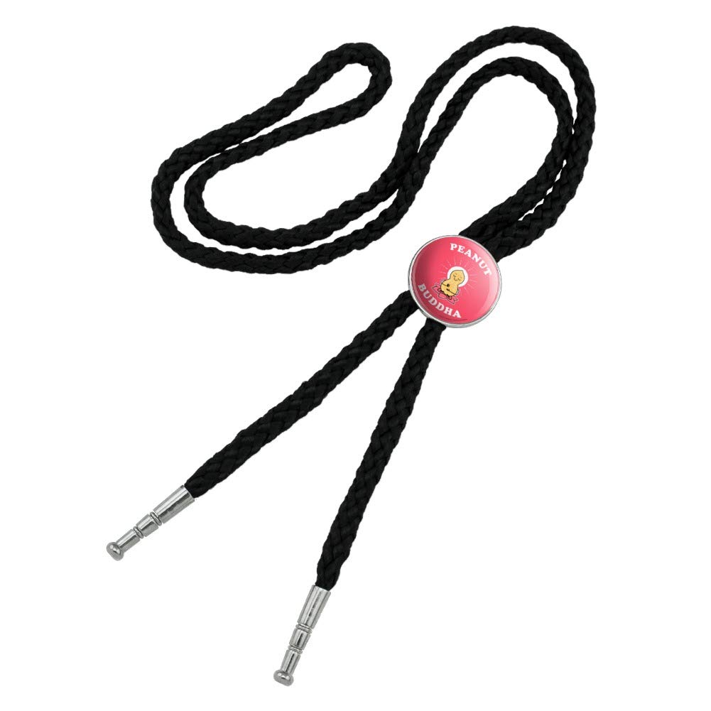 GRAPHICS & MORE Peanut Buddha Butter Funny Humor Western Southwest Cowboy Necktie Bow Bolo Tie - Unique Western Accessory for Cowboy Parties, Rodeos & Southwestern Fashion