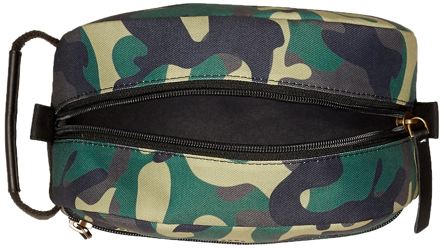 Timberland Men's Camo Canvas Toiletry Bag - Green Travel Kit Organizer for Outdoor Adventures & Weekend Getaways