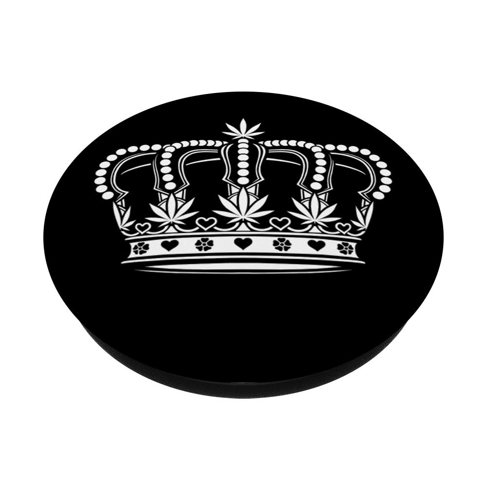 Queen Crown PopSockets PopGrip - Interchangeable Phone Grip & Stand for iPhone, Samsung, Tablets - Perfect for Selfies, Video Calls & Secure Holding