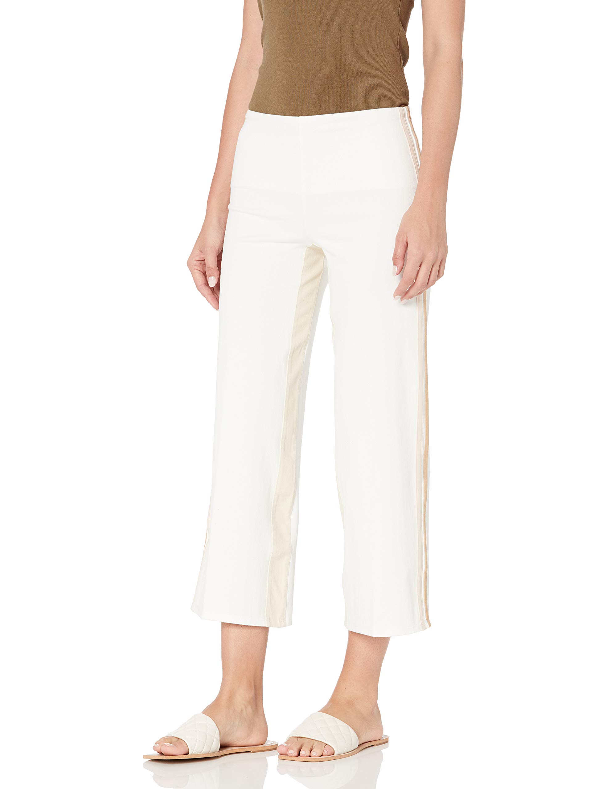 Lyssé Women's Opal Wide Leg Crop Pants - High Waisted Casual Lounge Pants for Women - Perfect for Yoga, Travel & Everyday Comfort