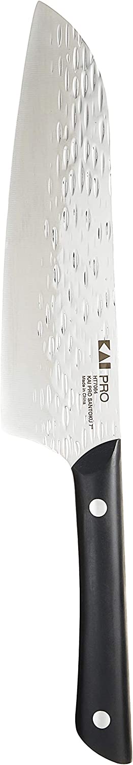 Kai PRO Santoku 7 Inch Japanese Chef Knife - Ultra Sharp Stainless Steel Blade for Slicing, Dicing & Chopping - Perfect for Home Cooks & Professional Chefs