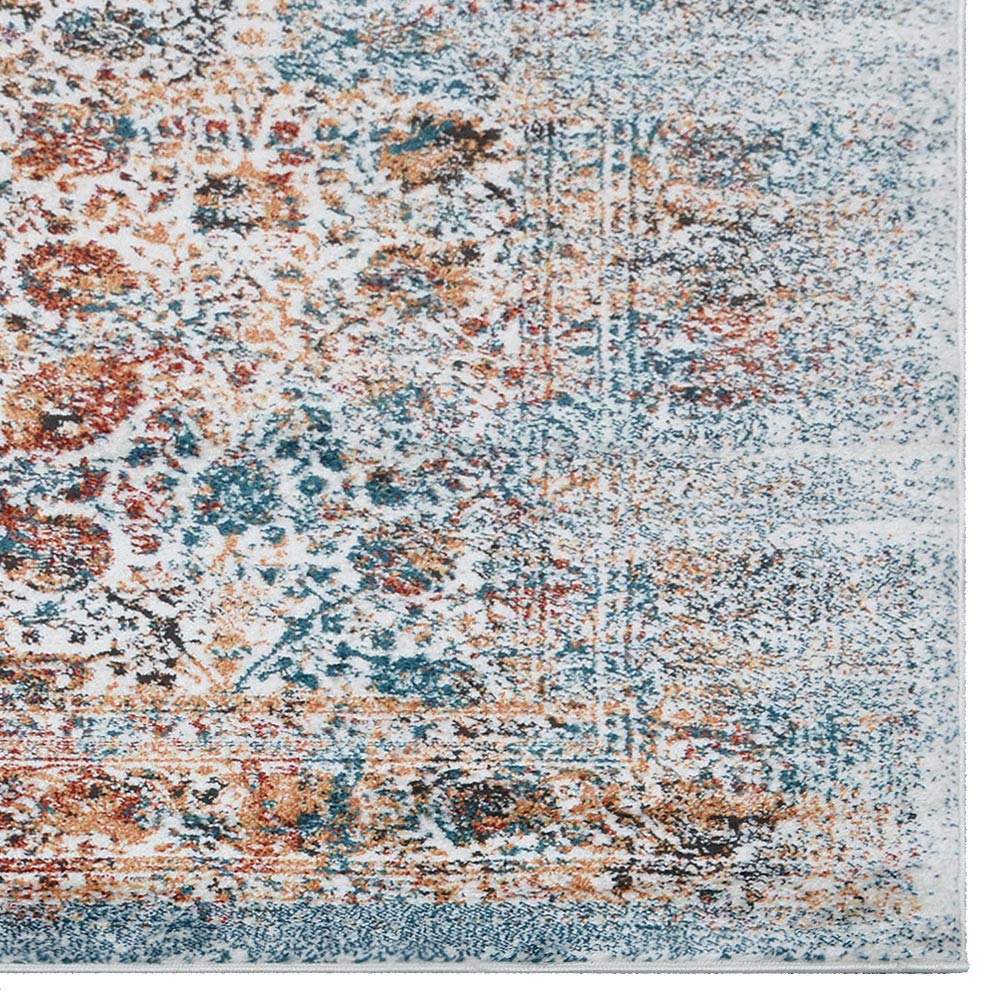 Premium Machine Woven Rug - Soft & Durable Area Rug for Living Room, Bedroom - Non-Slip Home Decor Carpet (5x8 ft, Beige)