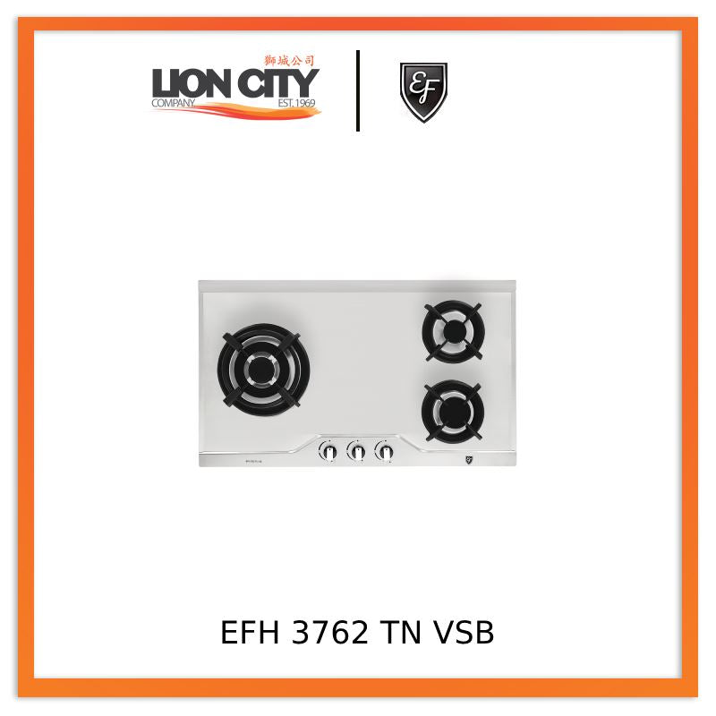 EF EFH 3762 TN VSB 78cm Built-in Stainless Steel Gas Hob - 4 Burner Cooktop with Safety Features for Modern Kitchen Cooking