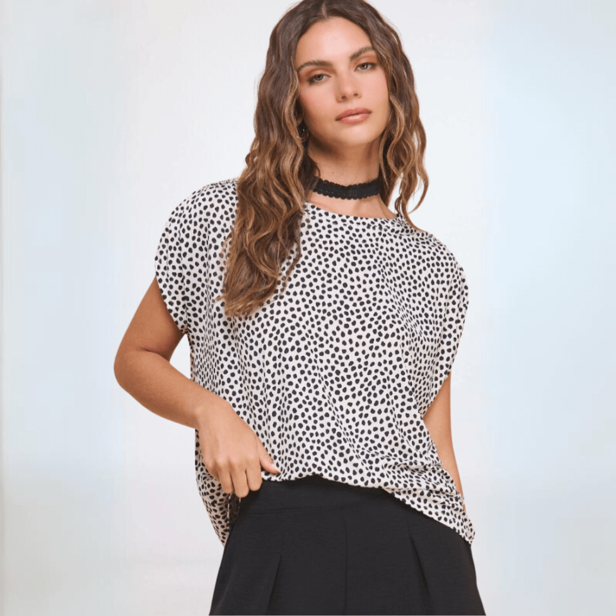 Freesia Women's Top | 100% Made in USA | Soft & Breathable Fabric for Casual Wear, Office & Date Night Outfits