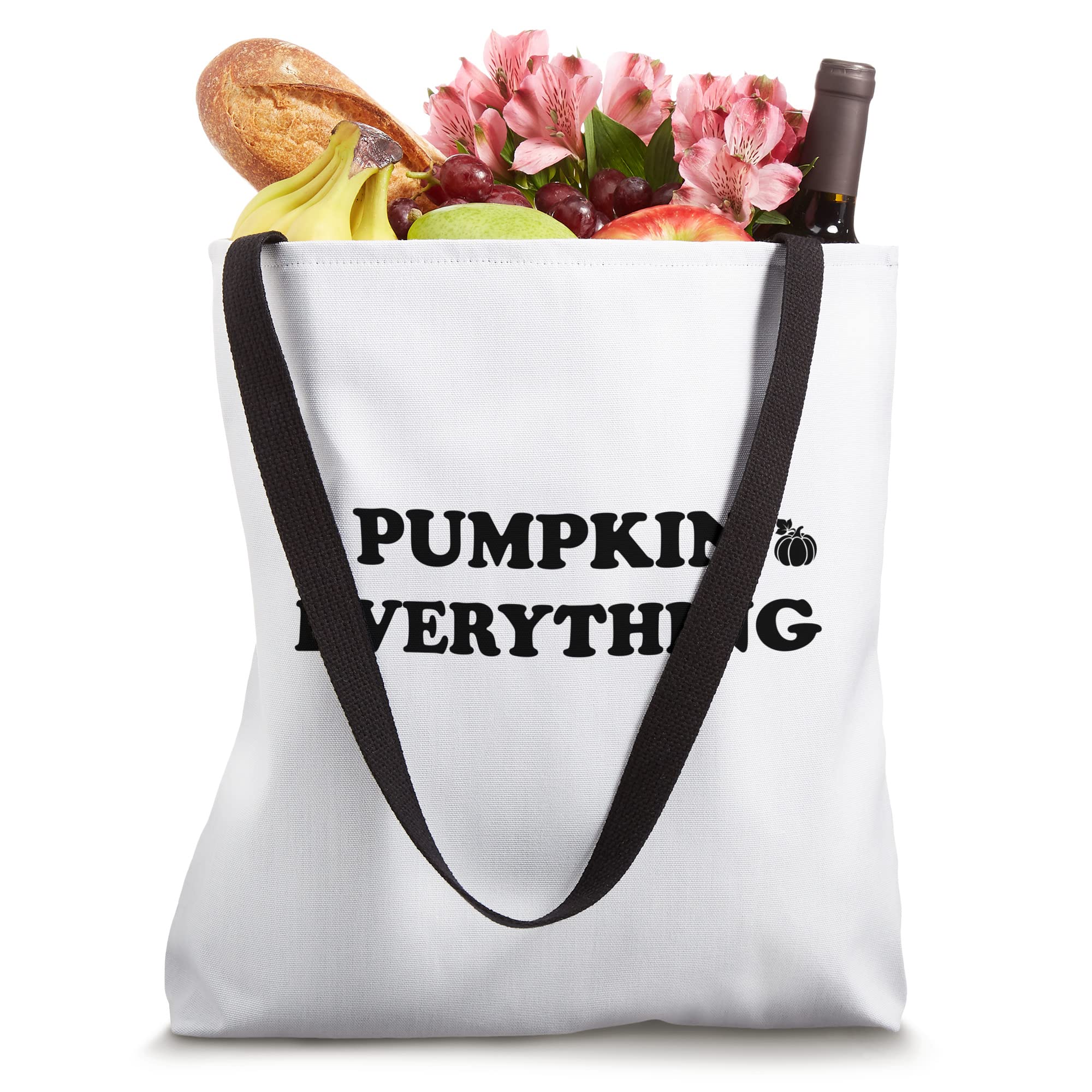 Pumpkin Everything Tote Bag - Cute Fall Themed Reusable Shopping Bag for Women | Perfect for Groceries, Beach, Work & Autumn Outings