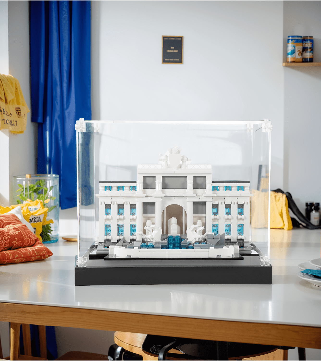 LEGO Architecture Trevi Fountain Display Case 21020 - Premium Acrylic Protector for Collectible Sets - Perfect for Showcasing in Home, Office, or Museum Displays