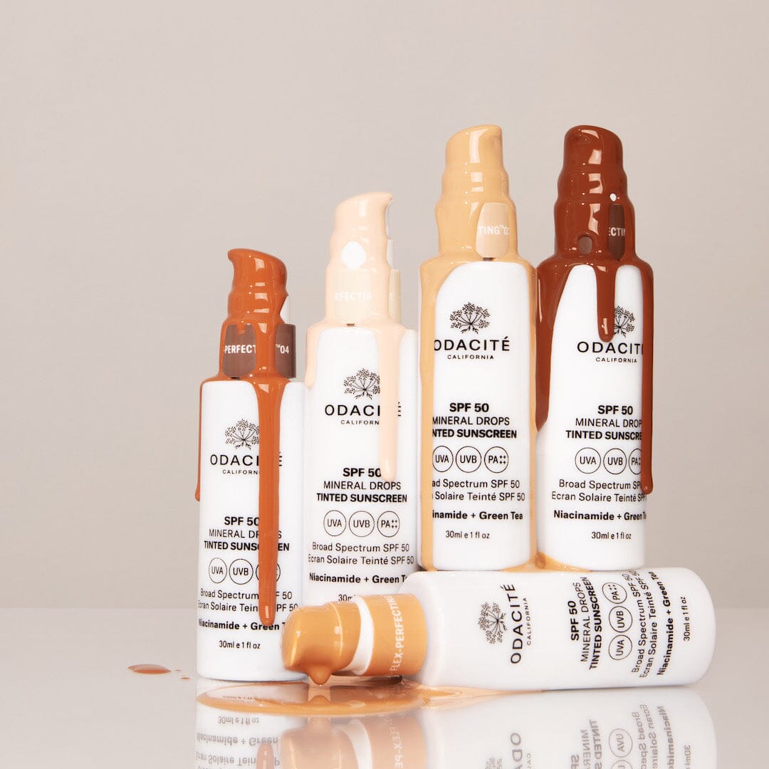 SPF 50 Flex Perfecting™ Mineral Drops Tinted Sunscreen - Oil-Free, Non-Greasy Face Sunscreen for Daily Protection | Perfect for Beach, Outdoor Activities & Sensitive Skin Care