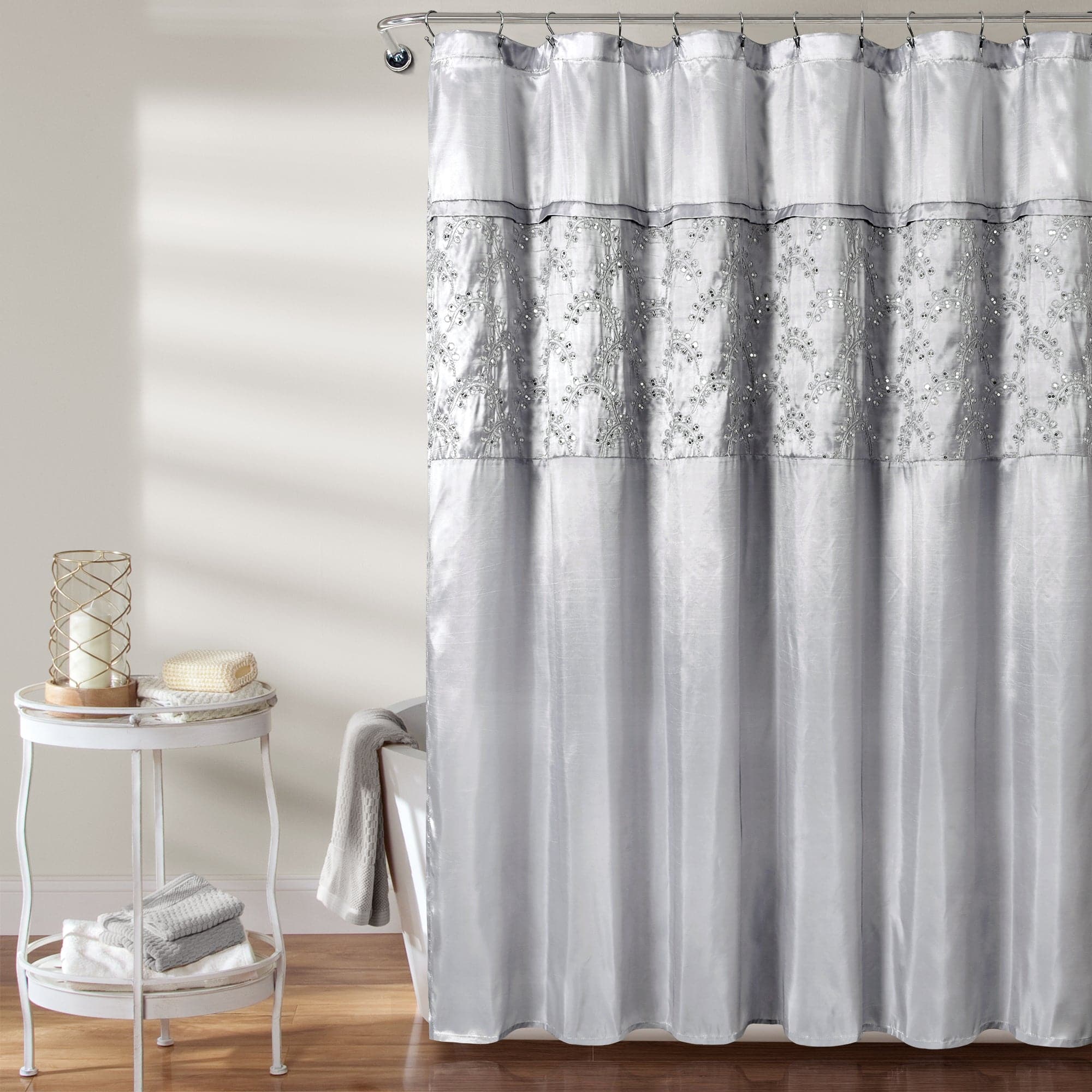 Maria Shower Curtain - Waterproof Bathroom Decor with Hooks, 72x72 Inches - Perfect for Modern Homes & Spa-Like Bathrooms