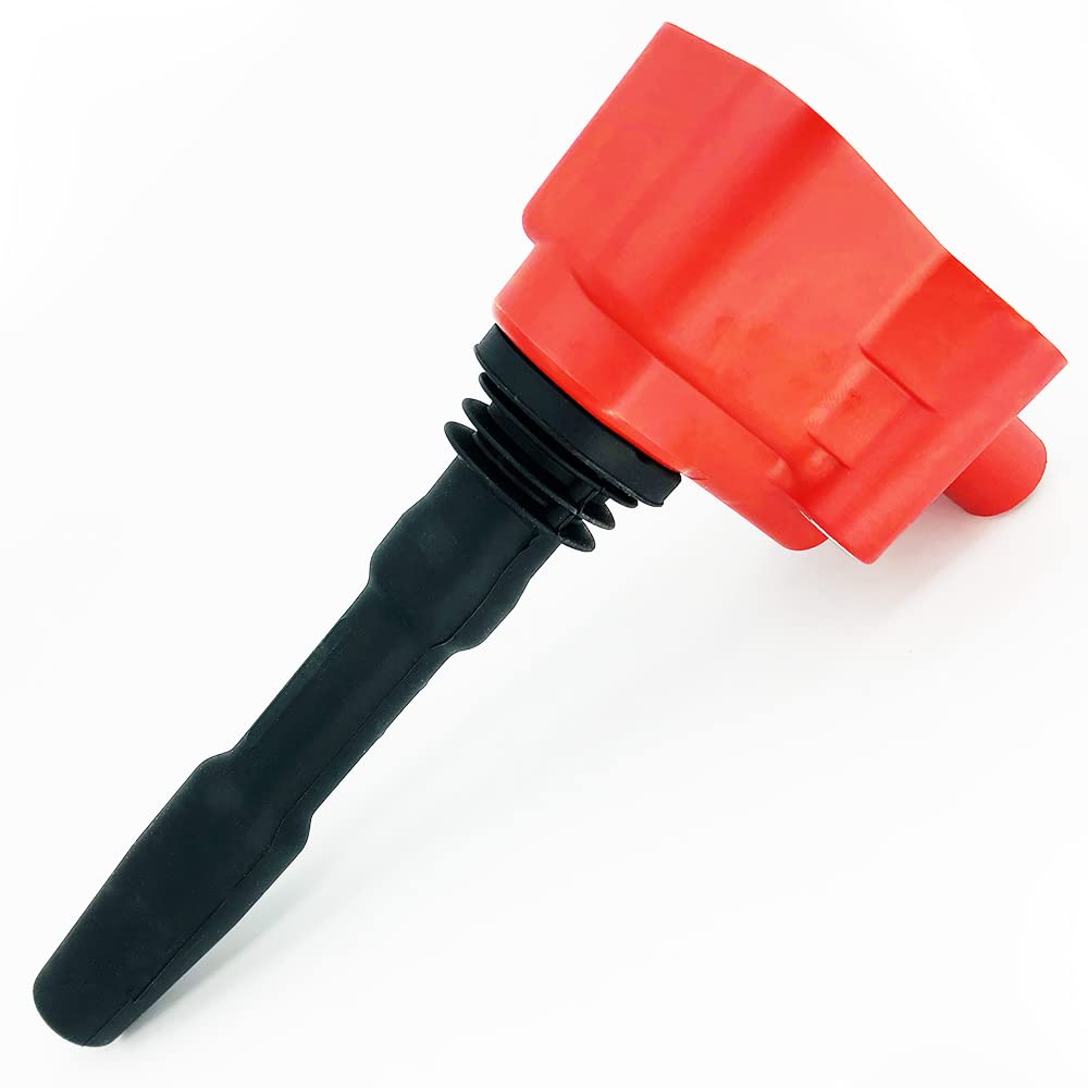 4 Pcs DMCOIL Red High Performance Ignition Coil Packs Compatible With PORSCHE 718 BOXSTER CAYMAN (982) AUDI VW SKODA SEAT 1.8T 2.0T 2.5T EA888 Engine 2013-2023 - Replaces OEM 9A260210401 - Perfect for Performance Upgrades & Engine Tuning