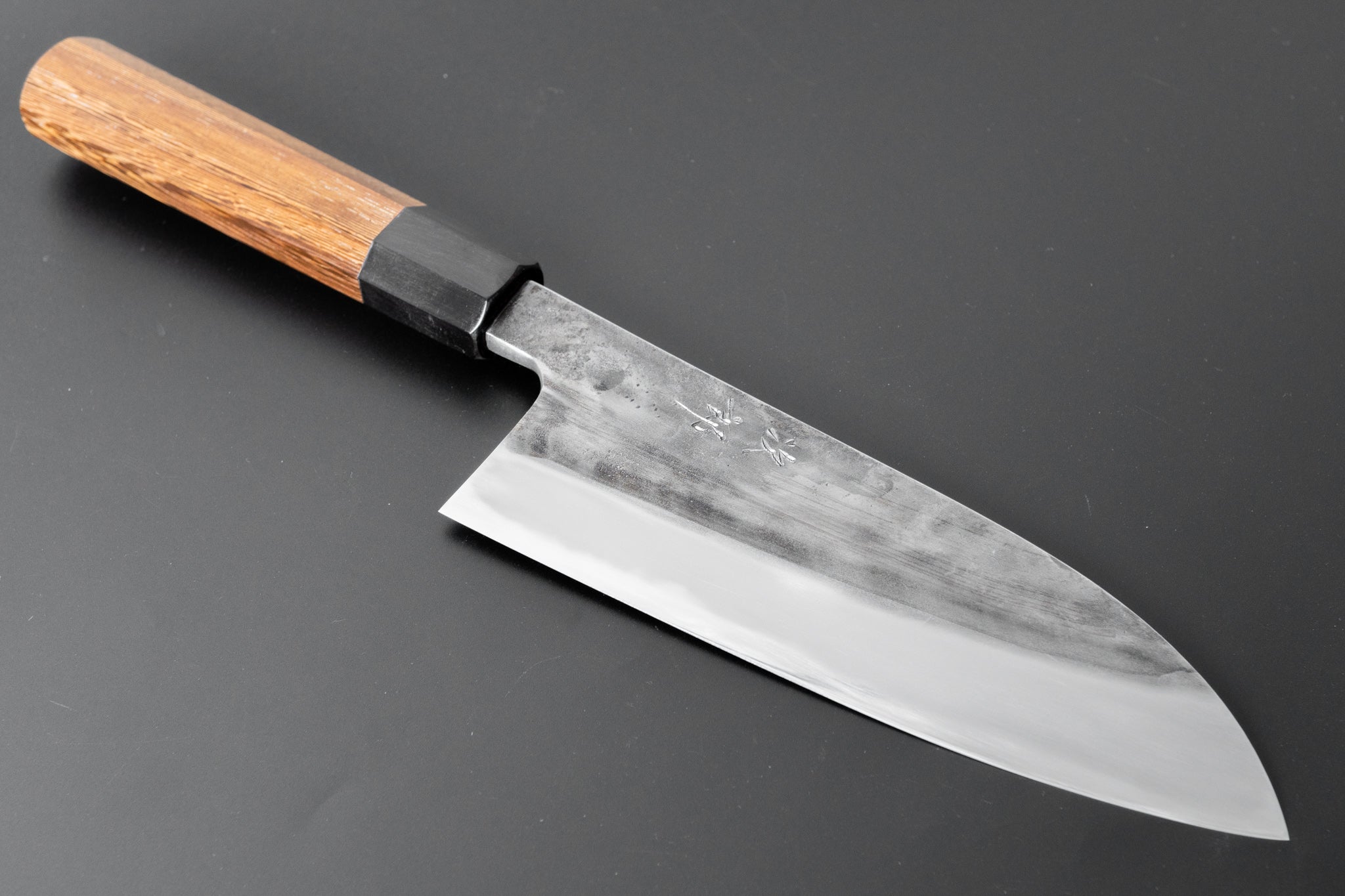 Jiro Tsuchime Wa Santoku 165mm Japanese Chef Knife with Taihei Tagayasan Handle (#362) - Perfect for Slicing, Dicing & Chopping Vegetables, Meat & Fish