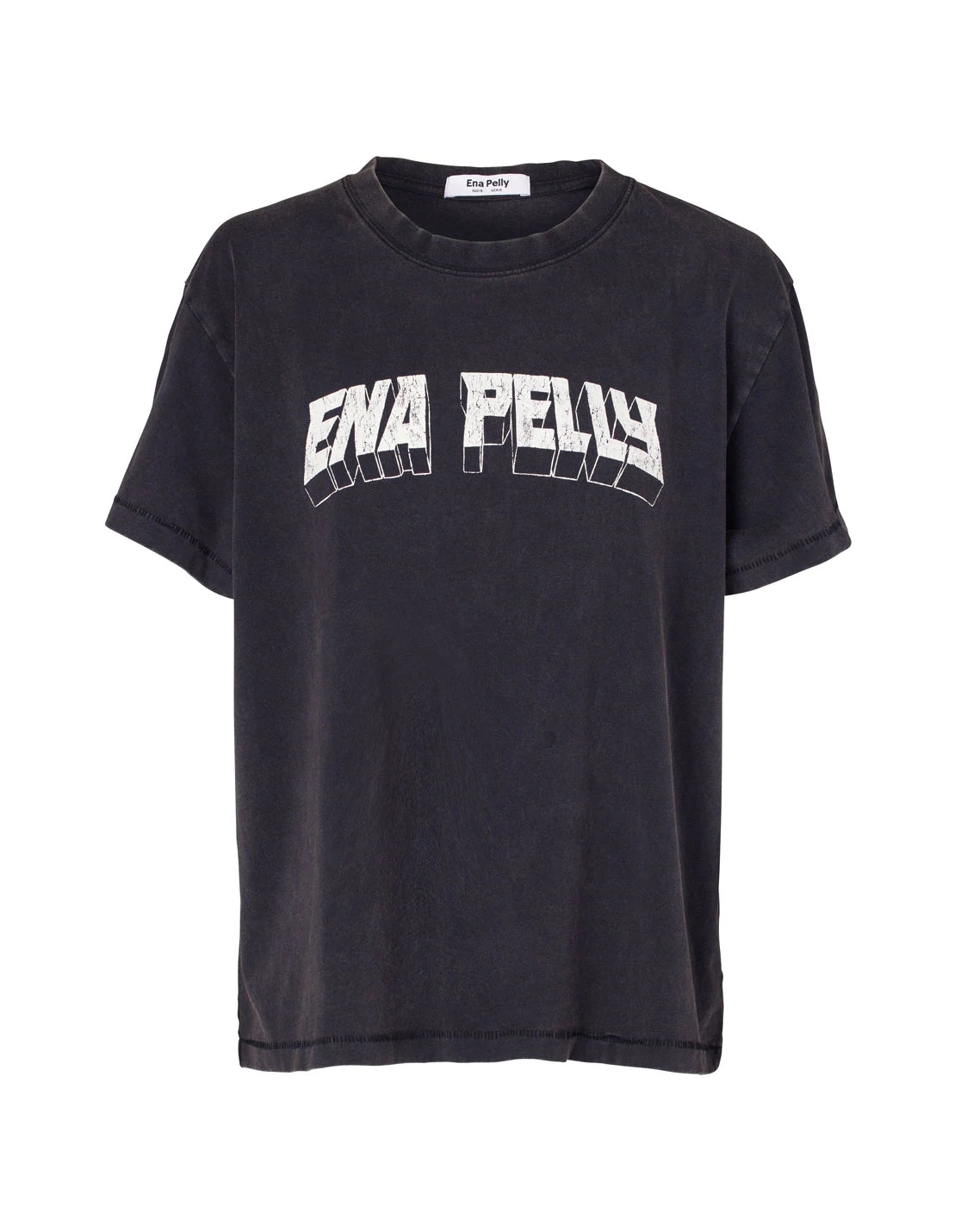 Ena Pelly Vintage Black Metal Logo T-Shirt - Stylish Graphic Tee for Casual Wear & Street Fashion