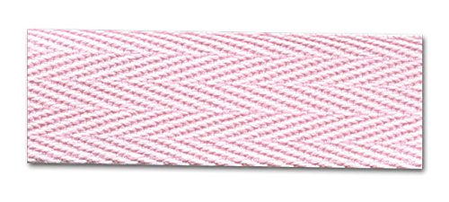 Pink 3/4 Inch Twill Tape - 18 Yards Cotton Webbing for Sewing, Crafting & DIY Projects | Perfect for Quilting, Clothing Trim & Home Decor