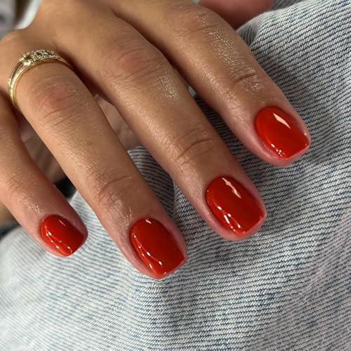 glossy red