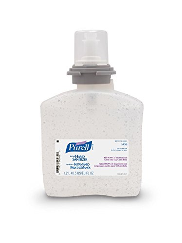 Purell TFX Dispenser Refill - 1200ml Clear Hand Sanitizer Gel for Gojo 545604 - Ideal for Offices, Schools, and Healthcare Facilities