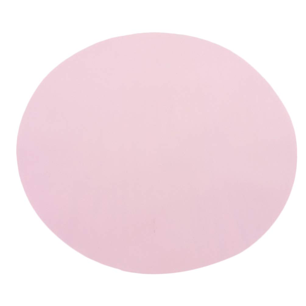 **Non-Slip Silicone Pet Feeding Mat - Waterproof, Heat Insulated Round Placemat for Dogs & Cats - Spill-Proof Food Bowl Mat in Pink - Perfect for Messy Eaters & Easy Cleanup**