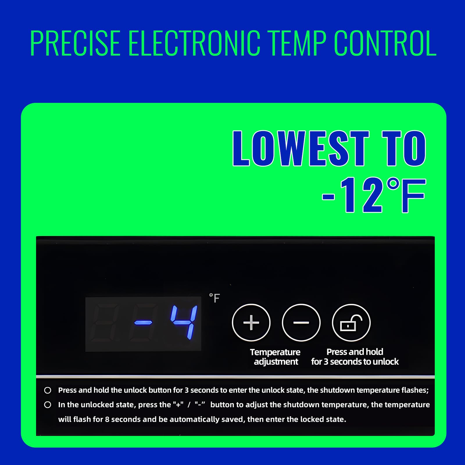 5.0 Cu.ft Chest Freezer with Digital Temperature Control & LED Display - Energy Efficient Deep Freezer for Home, Kitchen, Apartment - Perfect for Storing Meat, Frozen Foods & Bulk Groceries (Includes 2 Removable Baskets)