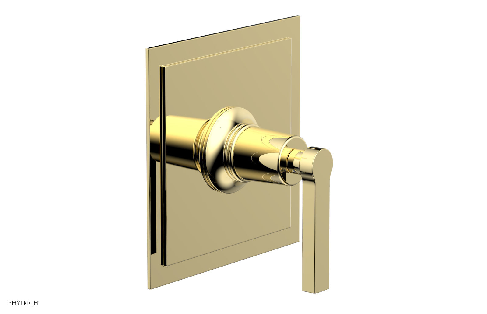 HEX MODERN Pressure Balance Shower Plate & Lever Handle Trim 4 104 - Sleek Bathroom Faucet for Modern Showers, Perfect for Home Renovation & Spa-Like Experience