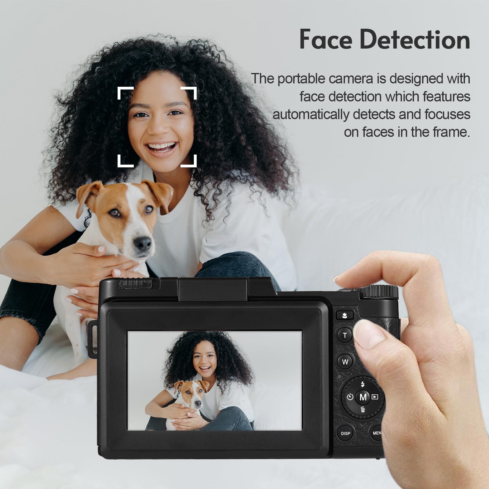 Sunydog 4K 48MP Digital Camera with Rotatable 3.0-inch TFT Screen, 16X Zoom & 128GB Expandable Memory - Includes 2 Batteries & 32GB Card - Perfect for Travel, Vlogging, and Outdoor Photography