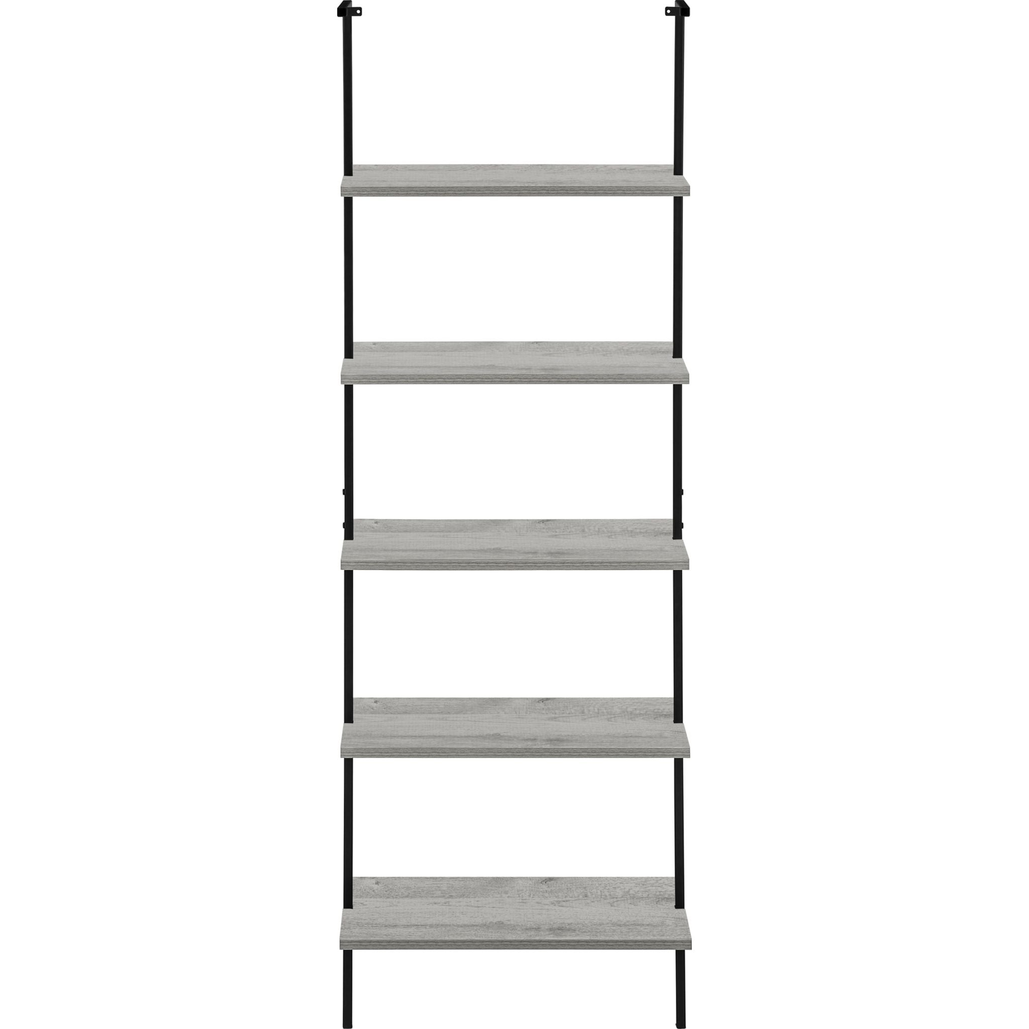 Modern Brea Book Shelf in Brown & Black - Stylish Wooden Bookshelf for Living Room, Office & Bedroom Storage