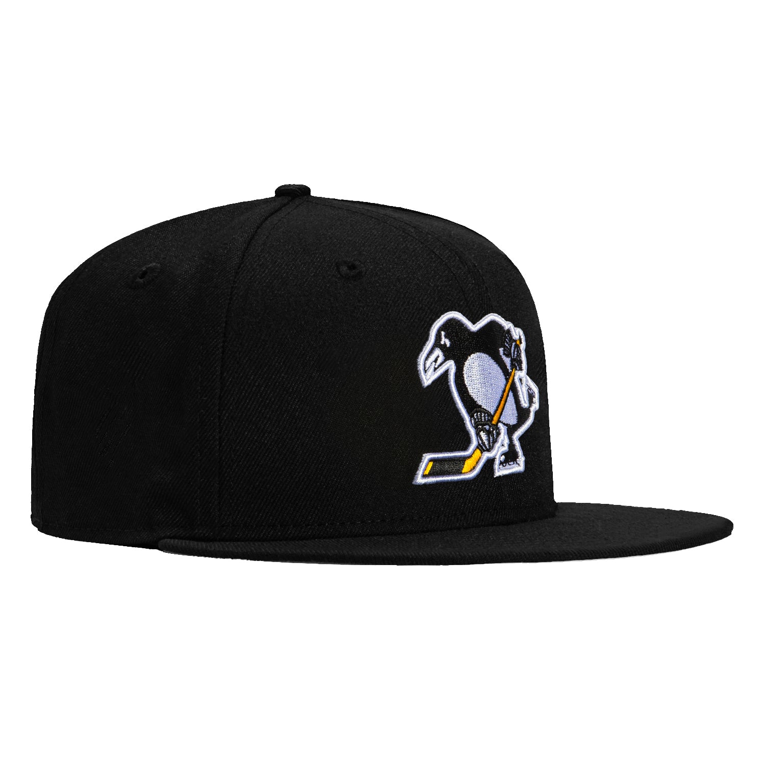 New Era 59Fifty Pittsburgh Penguins Alternate Snapback Hat - Black NHL Hockey Cap for Men & Women - Perfect for Games, Fan Gear & Streetwear Fashion