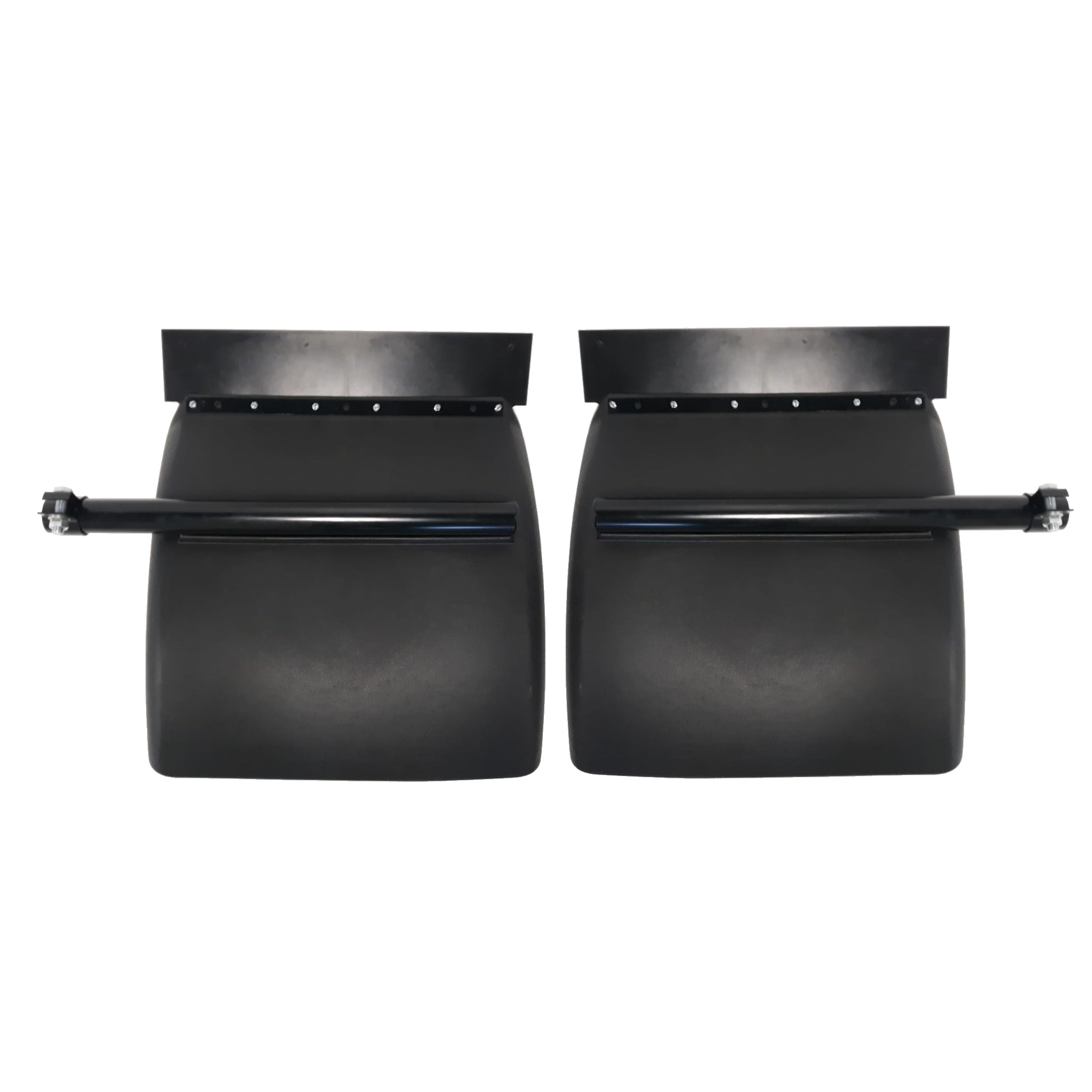 Fortpro 24x24 Black Poly Quarter Fenders Pair (F247581) - Heavy-Duty Truck & Trailer Mud Flaps for Semi Trucks, Pickups & Commercial Vehicles