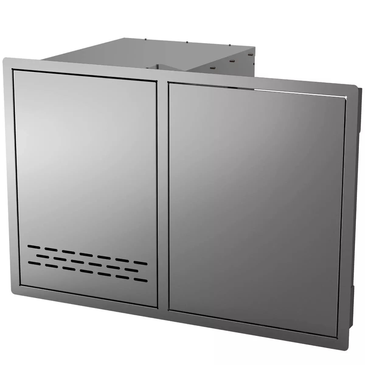 Beef Eater BOC2060SA Gas Tank Drawer & Single Door Cupboard - Premium Stainless Steel Outdoor Kitchen Storage Cabinet for BBQ, Grilling, and Patio Organization