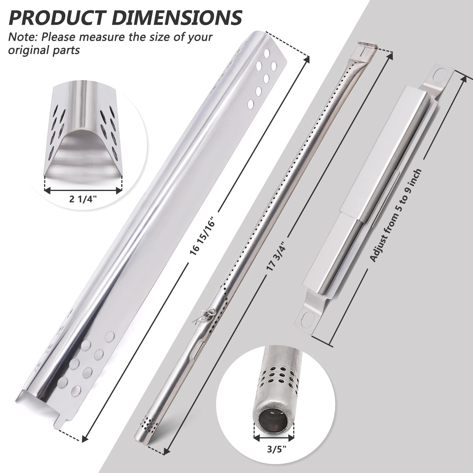 Char-Broil Performance 475 4-Burner Grill Replacement Parts - Compatible with Models 463342119, 463347017, 463377319, 463349917, 463376017, 463335517, 463332718, 463376519, 463347418 - Durable Gas Grill Accessories for Outdoor BBQ & Backyard Cooking