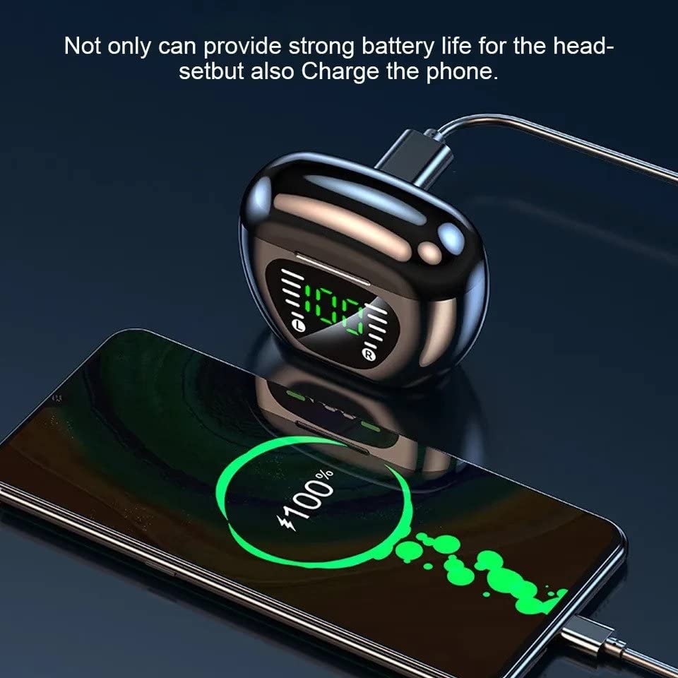 Wireless Earbuds Bluetooth 5.1 with 48H Playtime, LED Power Display & Wireless Charging Case, IPX7 Waterproof in-Ear Headphones for Running, Gym, Workout & Travel