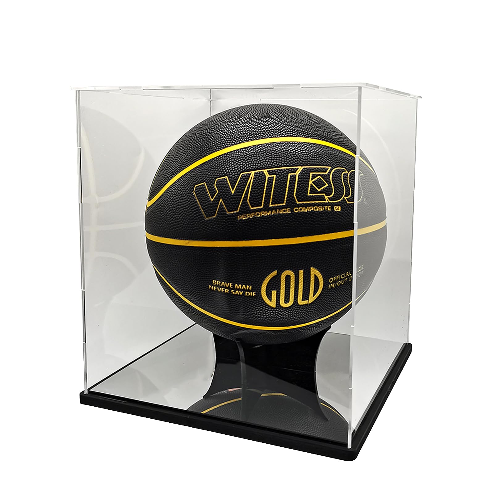 Premium Acrylic Basketball Display Case - Full Size Clear Storage for Basketball, Soccer, Football & Volleyball Collectibles - Perfect for Sports Memorabilia Showcase & Home Decor