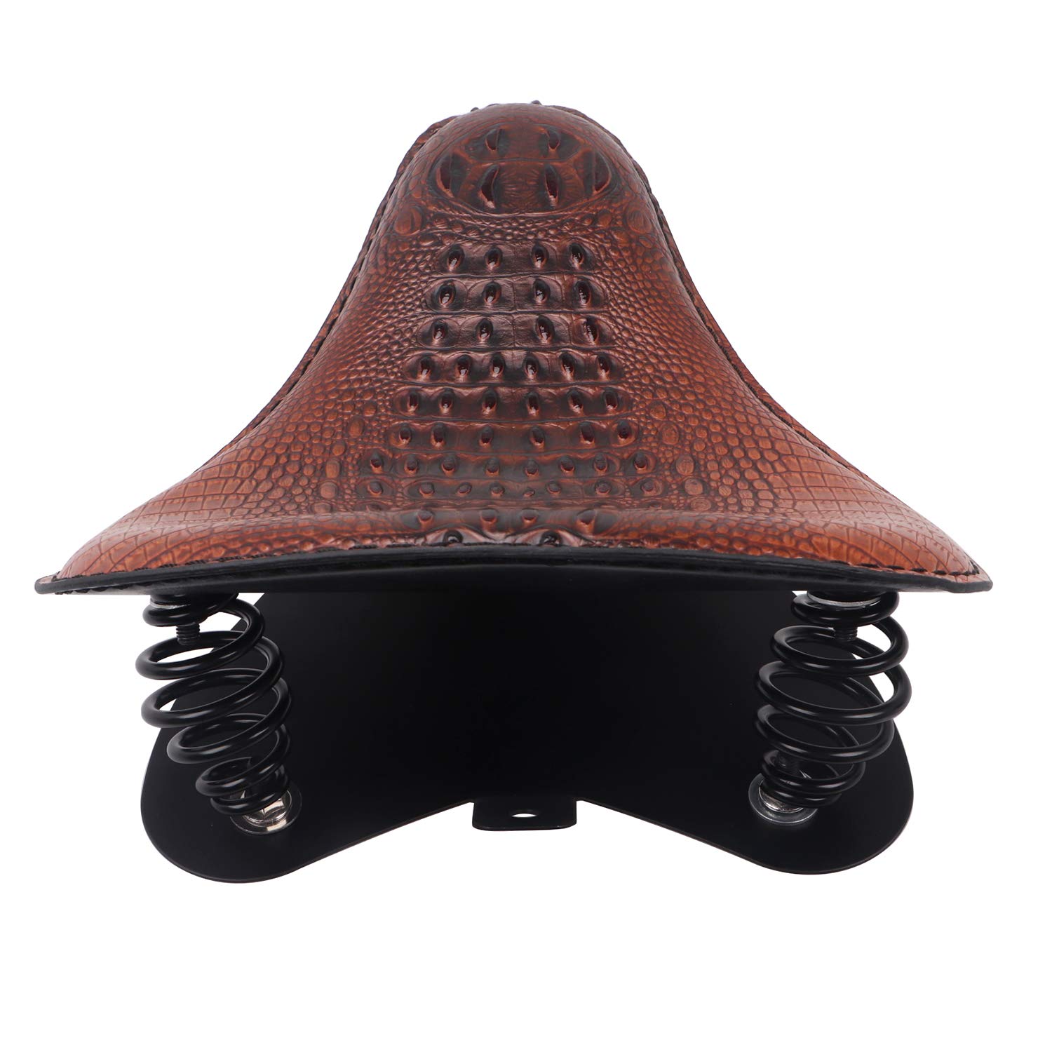 13-Inch Alligator Leather Motorcycle Cushion Pad with 3
