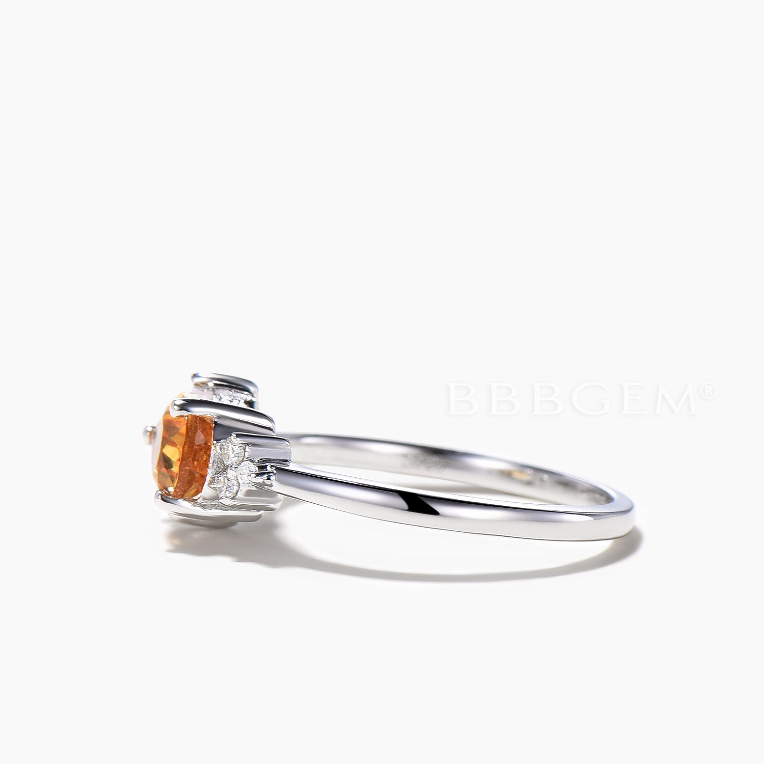 Natural Citrine & Opal Teardrop Cut Engagement Ring with Diamond Cluster - Elegant Wedding, Anniversary & Promise Jewelry Gift for Her