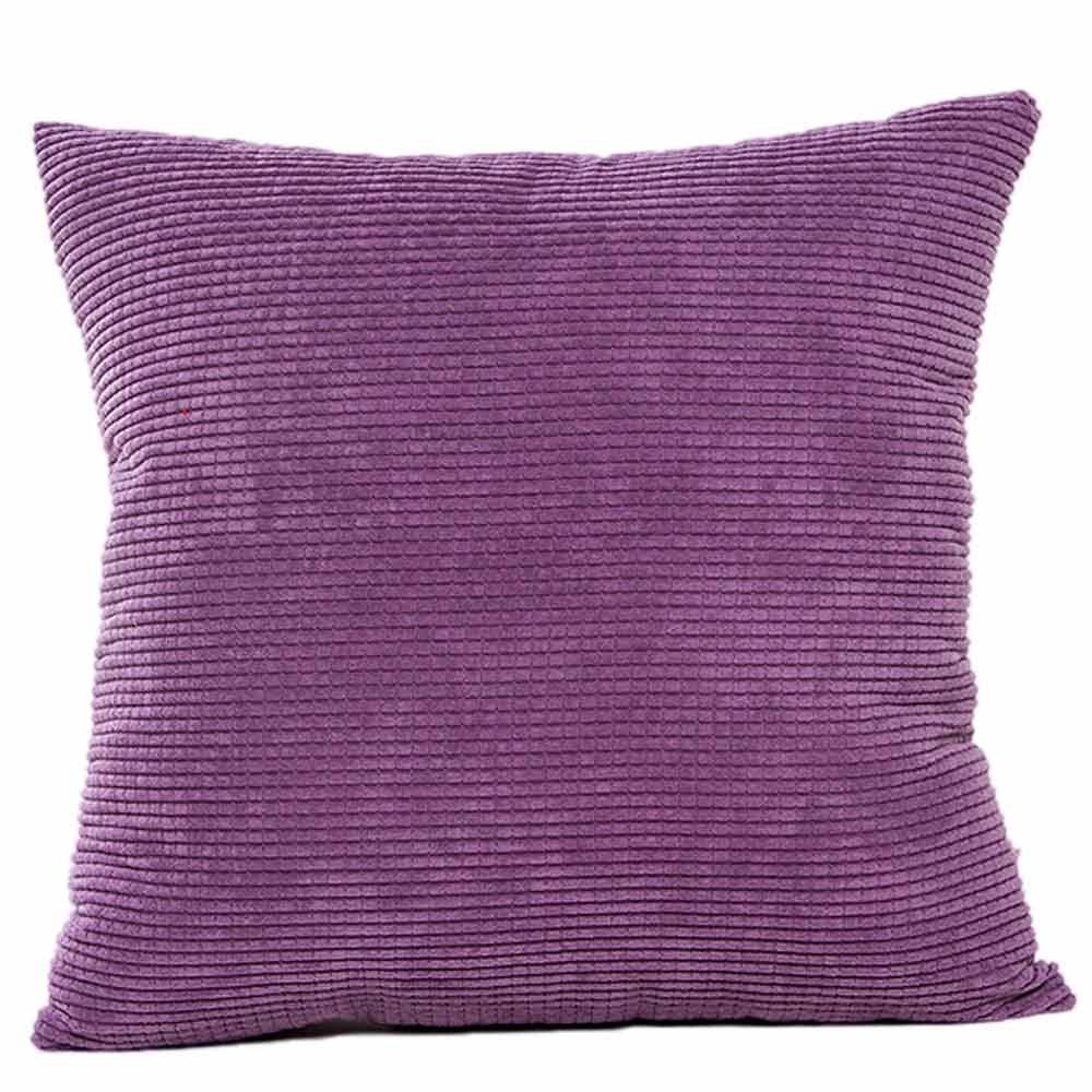 Shan-S Soft Corduroy Decorative Square Throw Pillow Cover 18x18 Inch - Cozy Home Decor for Bedroom, Living Room Sofa & Couch - Perfect for Reading Nook, Nursery or Dorm Room (45x45 cm)