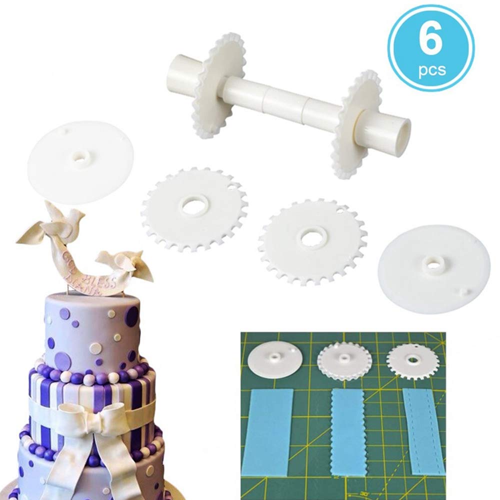 Fondant Ribbon Cutter Wheel Roller - Professional Pastry Dough Lattice Cutter Tool for Baking, Pie Crust Decorating & Cake Design | Essential Kitchen Gadget for Home Bakers & DIY Dessert Makers