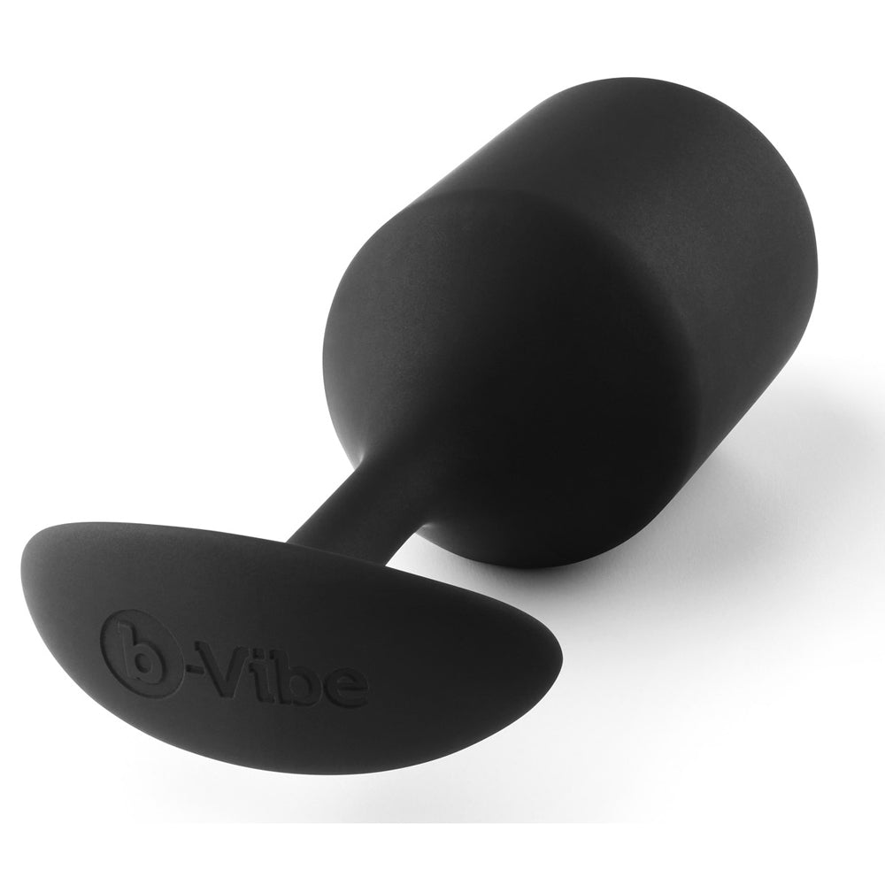 B Vibe Weighted Snug Plug 4 - Premium Silicone Butt Plug for Anal Training & Pleasure - Perfect for Couples Play & Solo Exploration