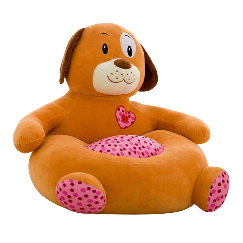 **MagiDeal Adorable Animal Shaped Kids Couch Seat - Soft Plush Filling, Fun Cartoon Design for Children's Room, Playroom & Nursery - Perfect for Reading, Relaxing & Playtime**