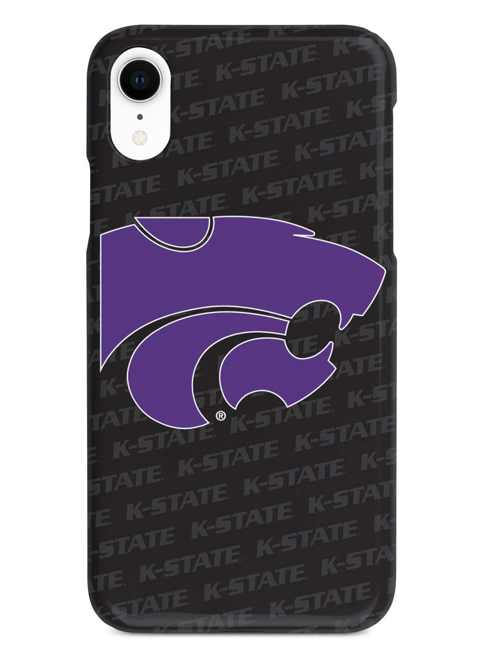 Kansas State University iPhone XR Case - 3D Textured Protective Cover with Shock Absorption for Apple iPhone XR (2018) - Perfect for School, Travel & Everyday Use