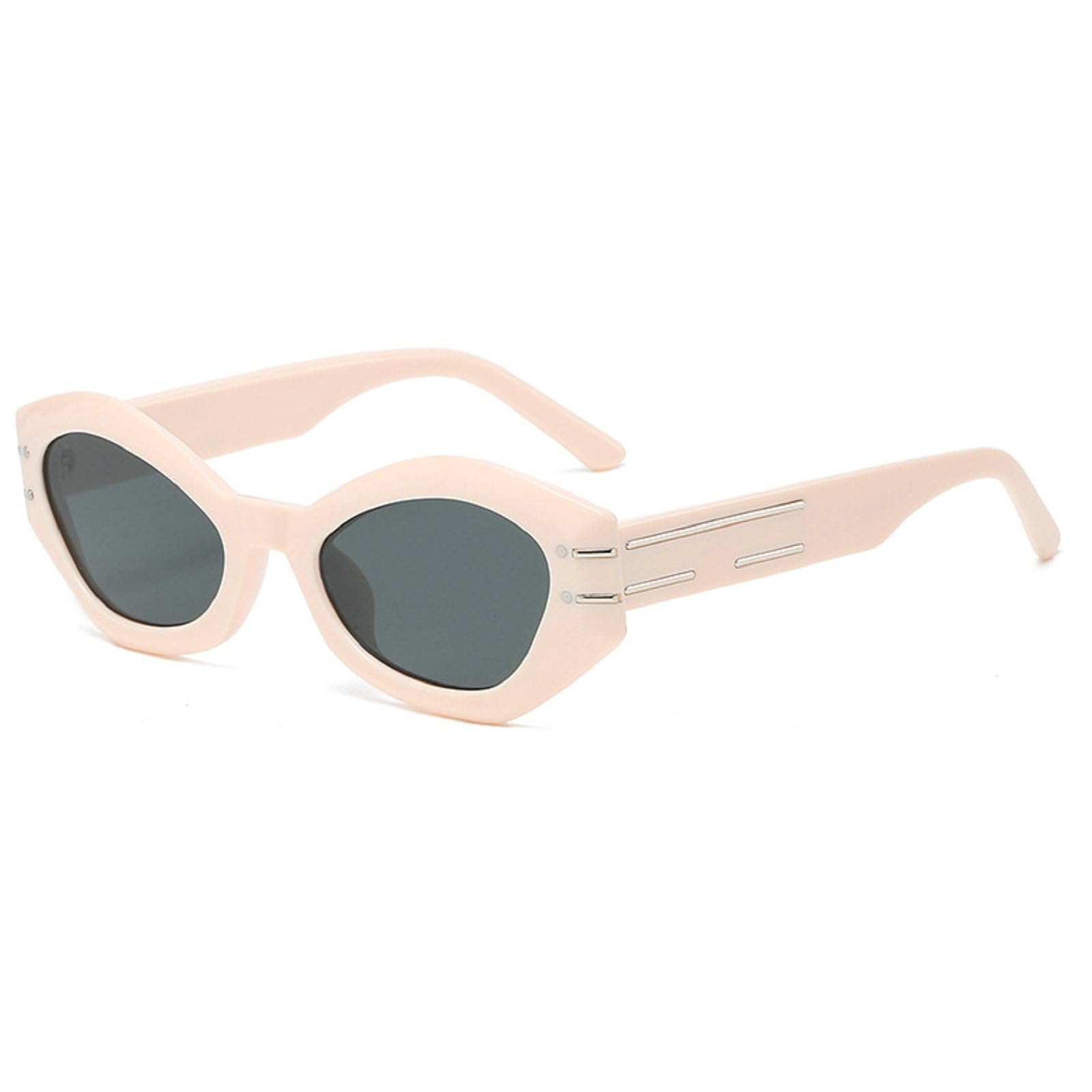 Square Thick Frame Wide Leg Sunglasses for Women & Men - Retro UV400 Protection Beach & Hip Hop Party Sun Glasses - Perfect for Summer Vacations, Music Festivals and Outdoor Activities