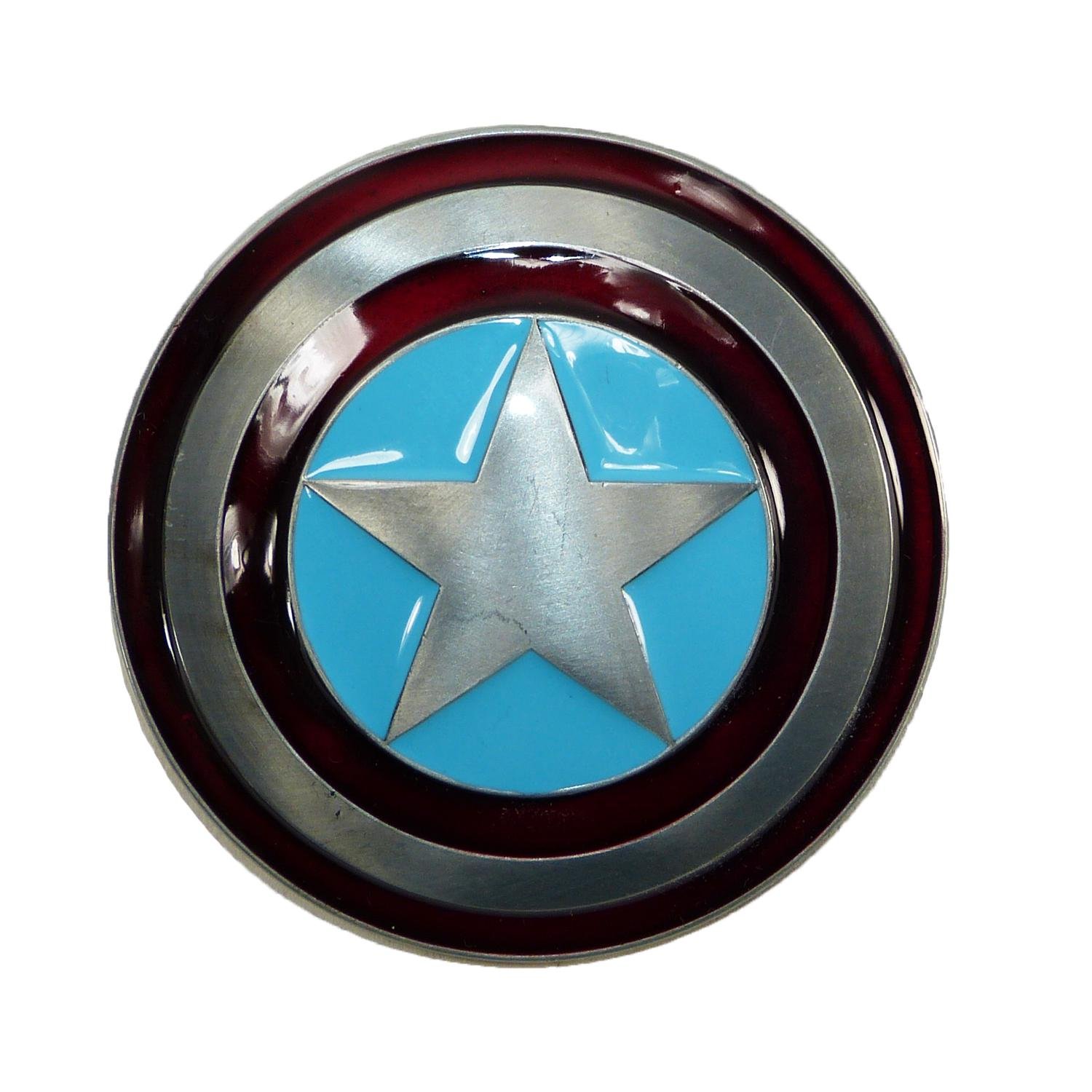 Marvel Avengers Captain America Shield Belt Buckle | Officially Licensed CTM® | Cosplay & Comic Con Accessories | Perfect for Costumes, Collectors & Superhero Fans