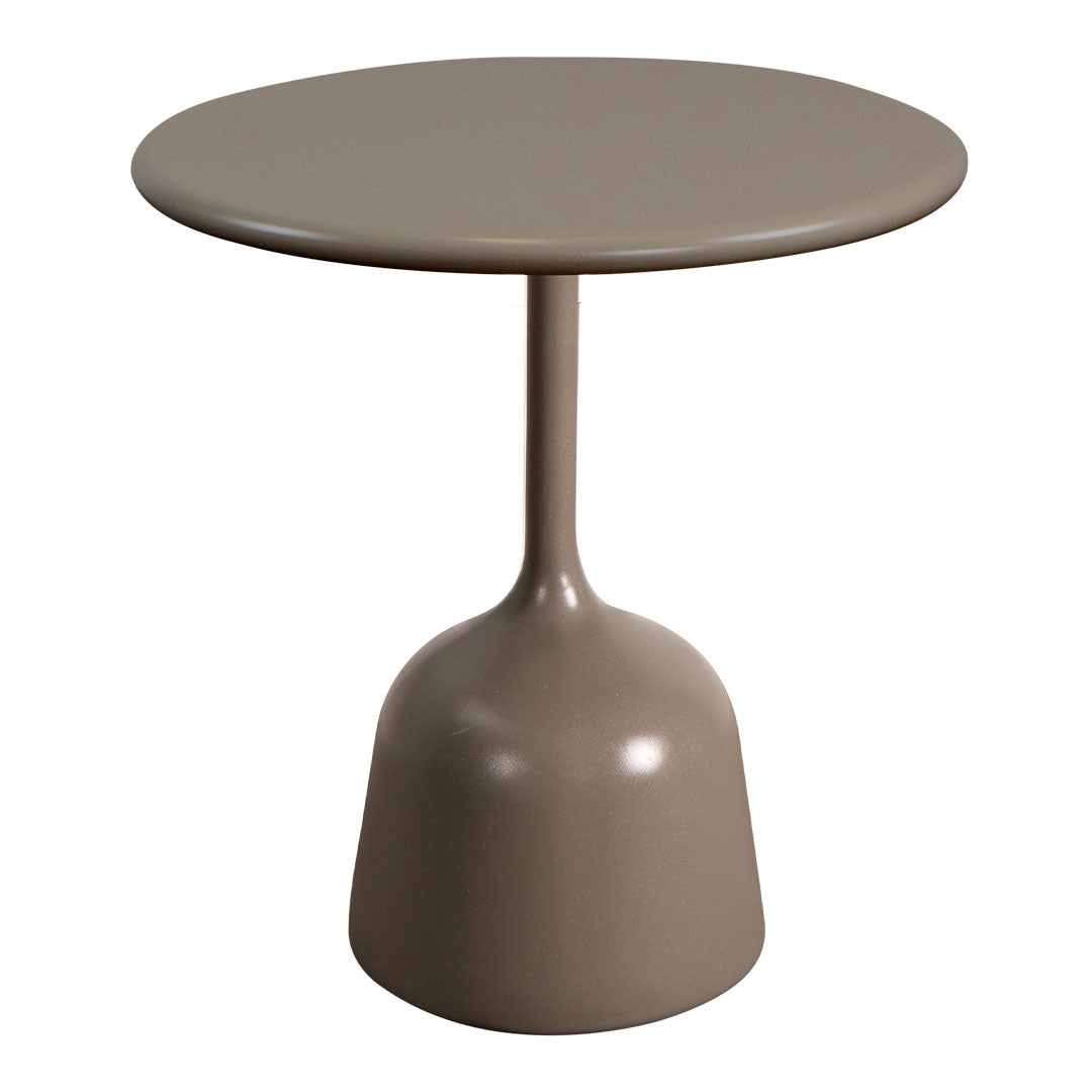 Round Coffee Table with Glaze Finish - Small Modern Side Table for Living Room, Bedroom, or Office - Perfect for Coffee, Books, and Decor