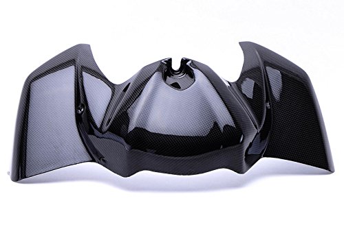 Bestem CBYA-FZ106-TKC Black Carbon Fiber Tank Cover Panel Guard for Yamaha FZ1 Fazer 2006-2010 | Motorcycle Protection Accessories | Perfect for Street Riding & Bike Customization