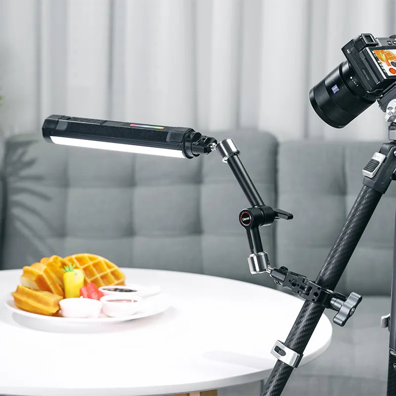 Ulanzi R011a Magic Arm with Crab Clamp T018 - Adjustable Camera Mount for DSLR, Smartphone, and GoPro - Perfect for Vlogging, Live Streaming, and Photography