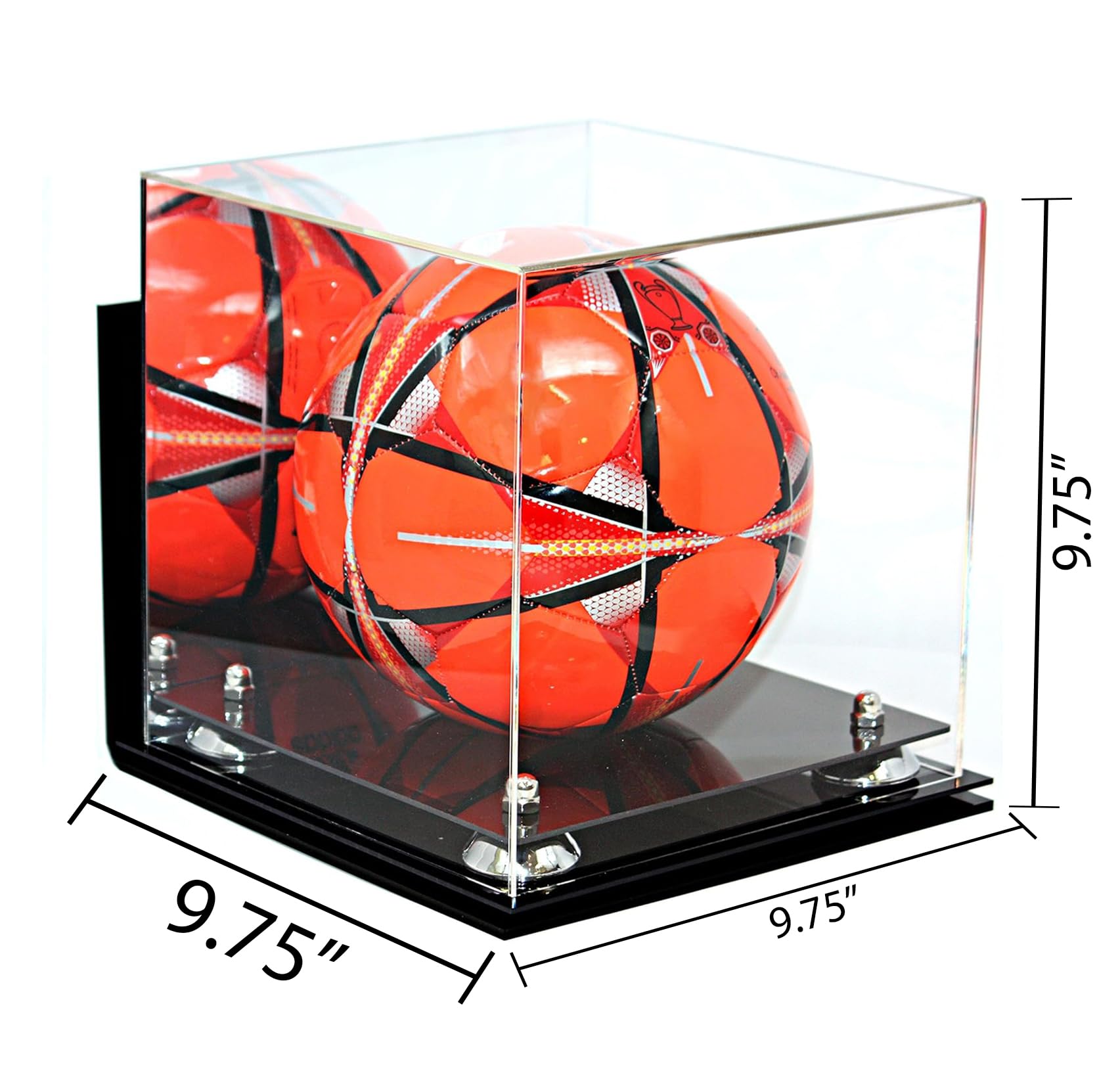 Acrylic Soccer Ball Display Case with Stand - Perfect for Trophy Room, Sports Memorabilia Collection, and Home Decor
