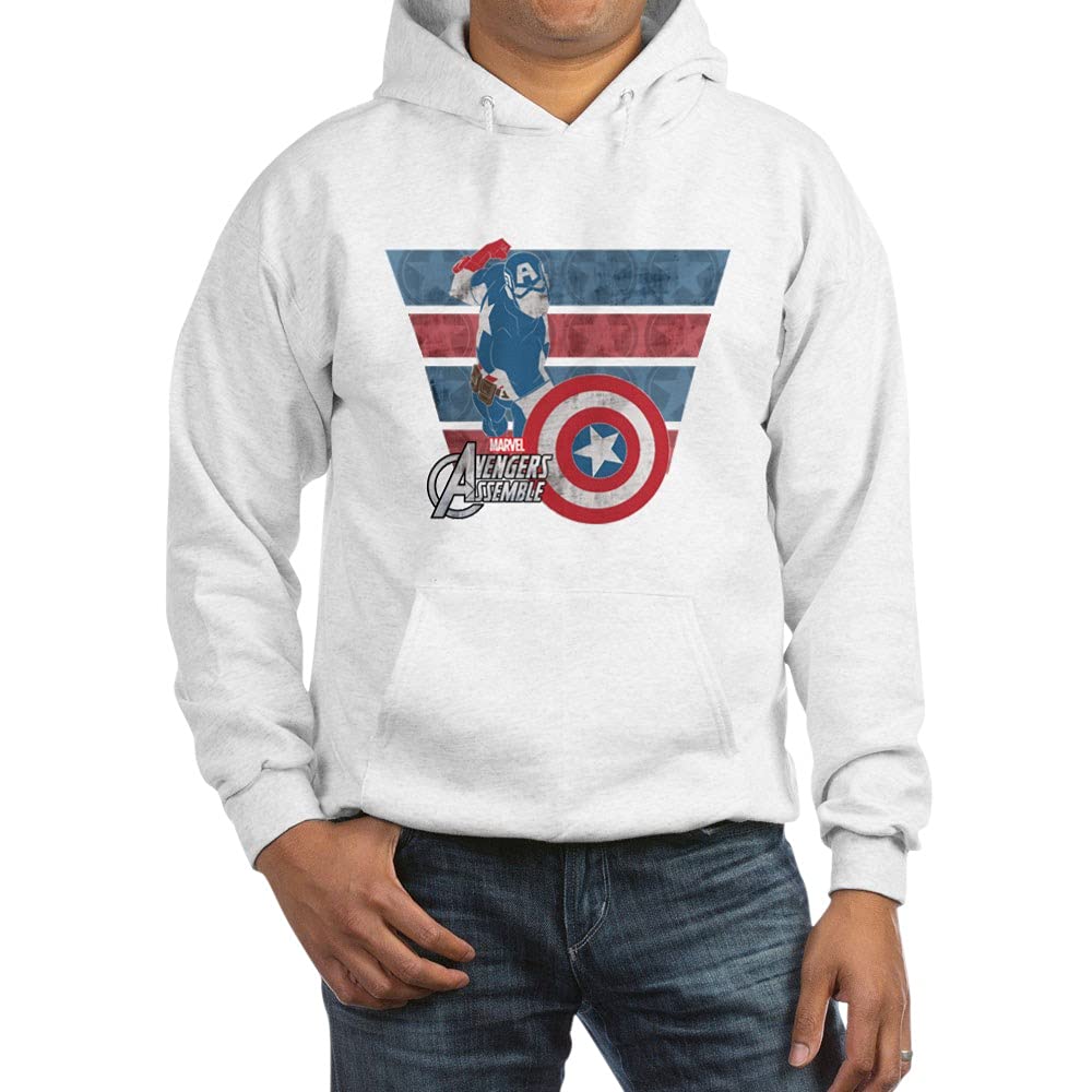 Captain America Hooded Sweatshirt - Marvel Superhero Pullover for Men & Women | Perfect for Cosplay, Comic Con & Casual Wear