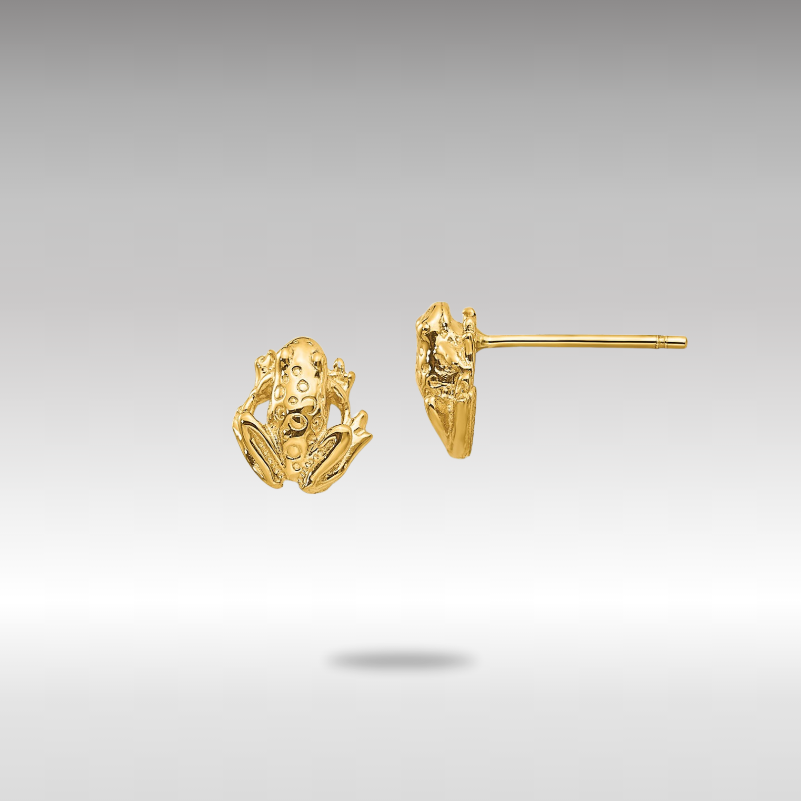 Gold Mini Frog Post Earrings TC605 - Cute Animal Jewelry for Women, Girls | Perfect Gift for Birthdays, Parties & Everyday Wear