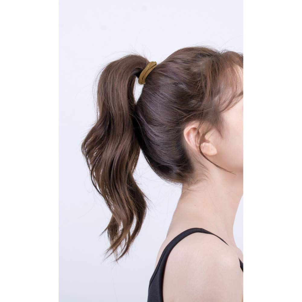 100 Pack Seamless Cotton Hair Ties for Women - Soft No Damage Elastic Hair Bands, Ponytail Holders & Scrunchies - Perfect for Thick Hair, Workouts, Yoga and Daily Styling