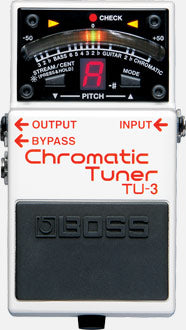 Boss TU-3 Chromatic Tuner Pedal - Compact Guitar/Bass Tuner for Live Performance & Studio Recording