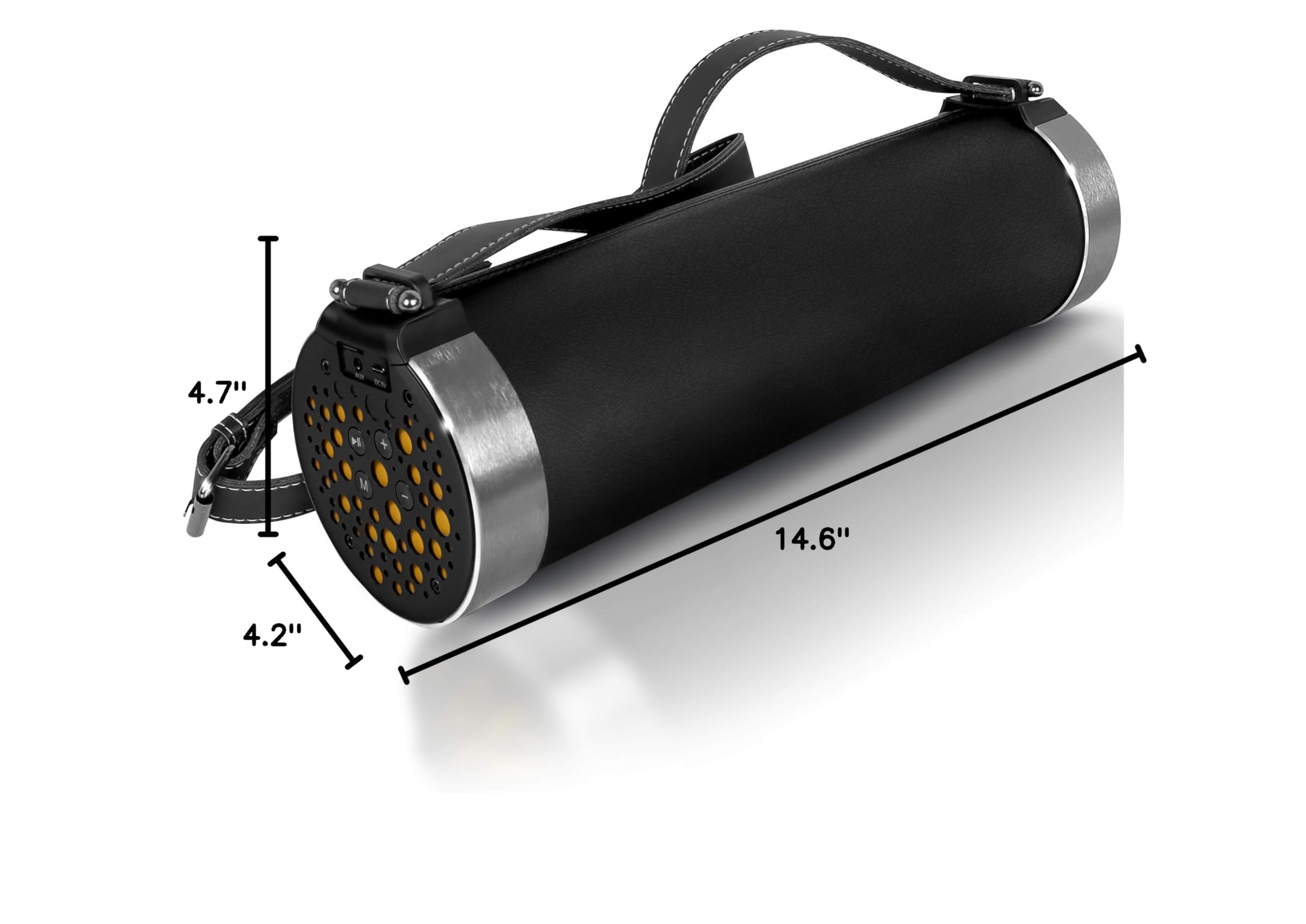 Pyle Portable Bluetooth Boombox with Rechargeable Battery, Surround Sound, Digital Amplifier, SD/FM Radio, 2.1 Channel Hi-Fi Stereo Speaker System in Black - PBMSPG19.5 | Perfect for Outdoor Parties, Home Entertainment, and Travel
