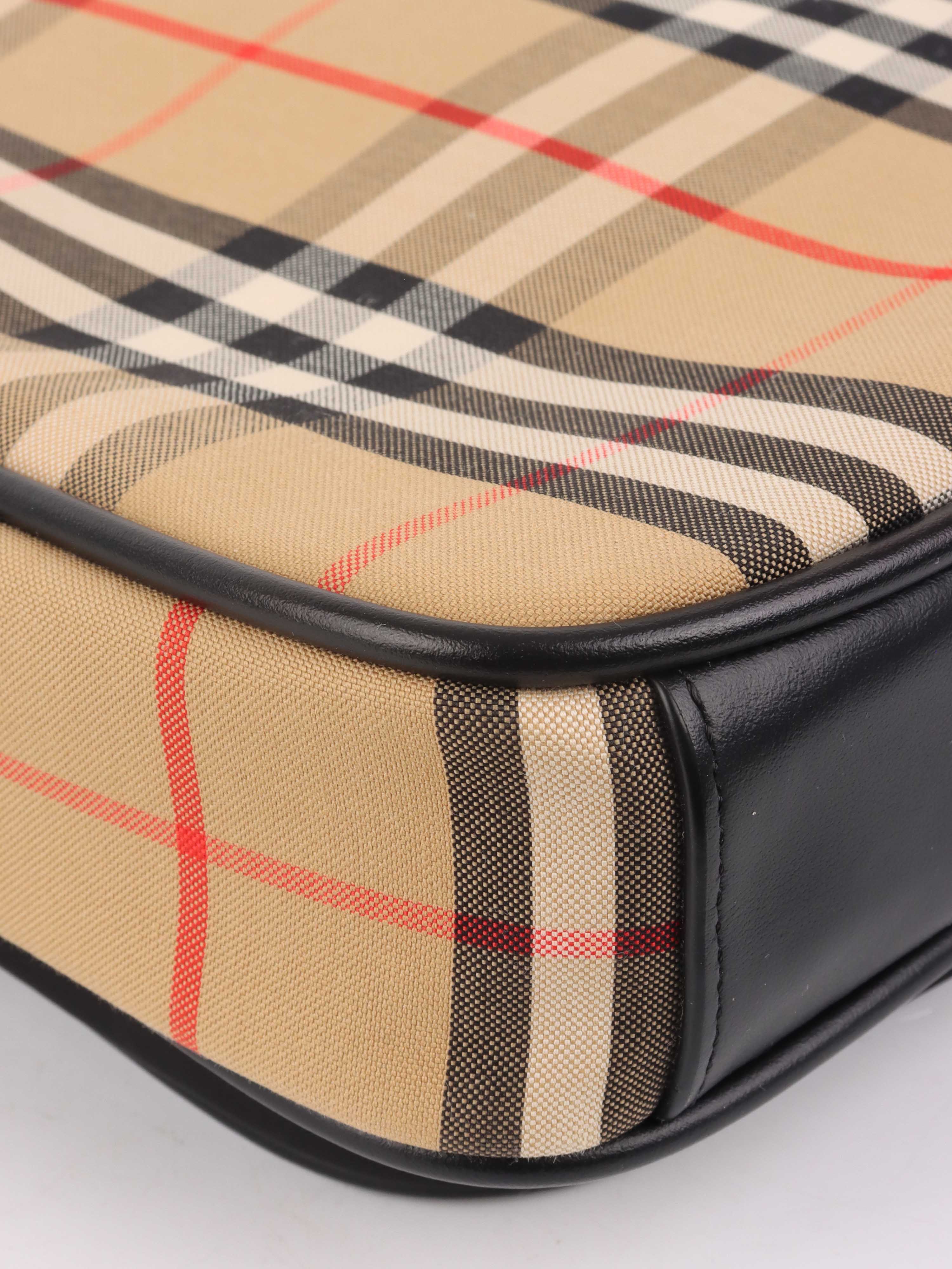 Burberry Vintage Check Leather Crossbody Bag - Stylish Designer Handbag for Women, Perfect for Everyday Use, Travel & Casual Outings