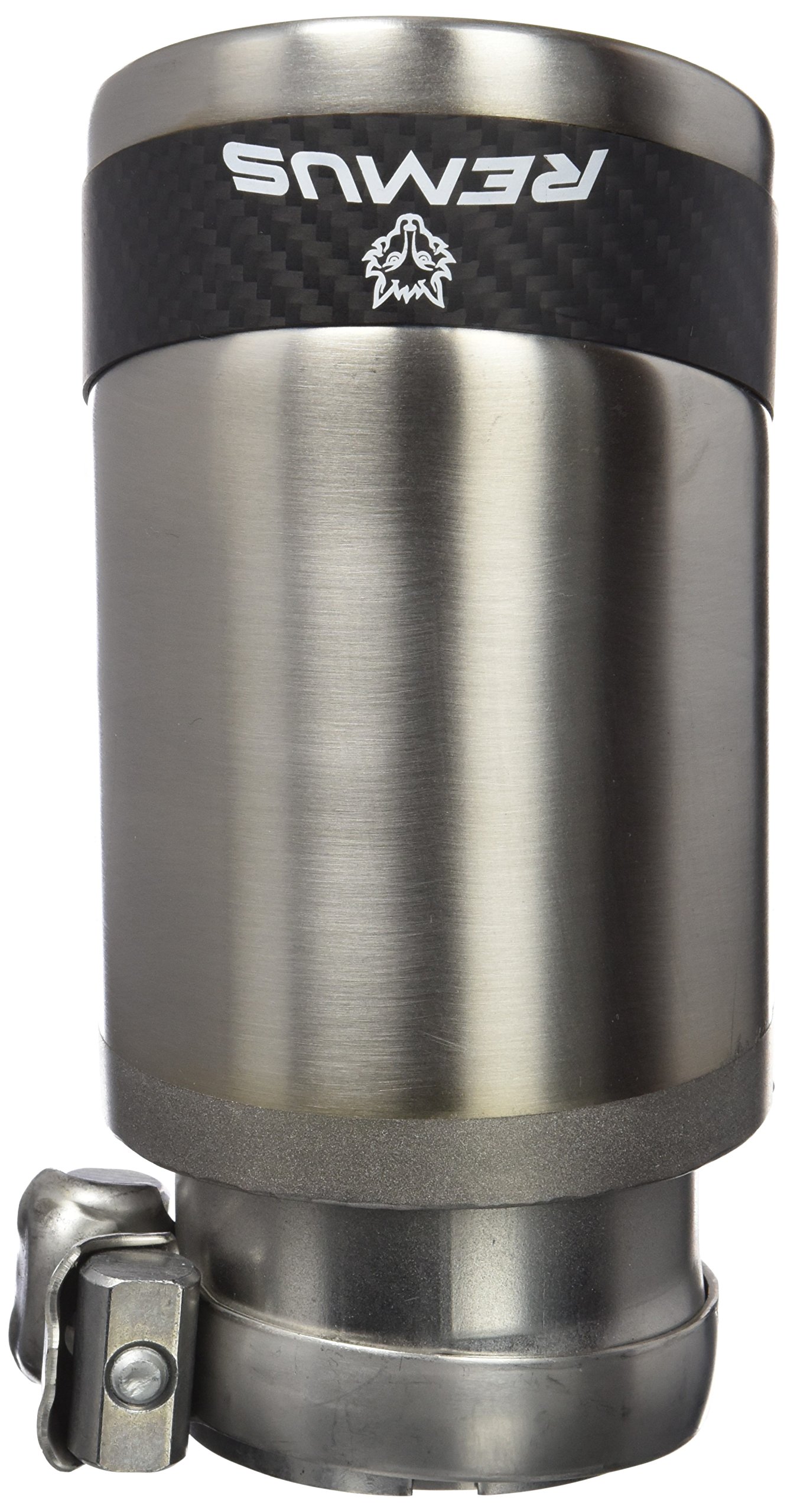 Remus 0026 83CS Carbon Fiber Exhaust Tip Set - 84mm Adjustable Spherical Clamp Connection (2 Tips) - Perfect for Performance Cars & Motorcycle Upgrades