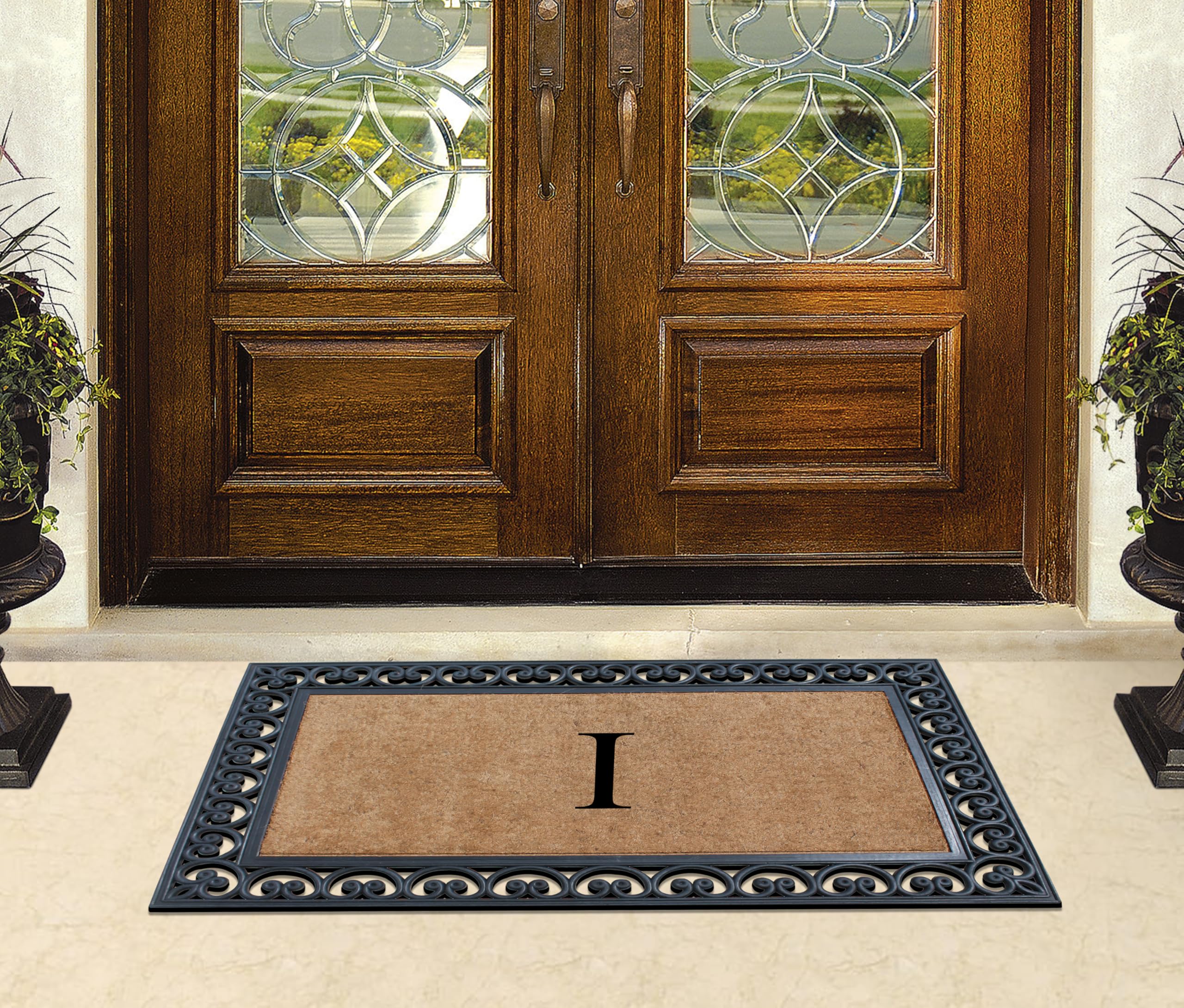 Premium Natural Coir Monogrammed Door Mat 30